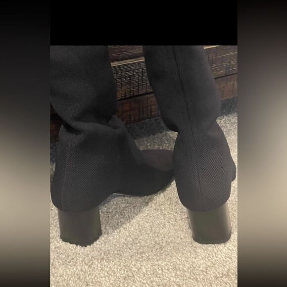 M. M. Lafleur Black Nina Knit Boots - Picture 14 of 15